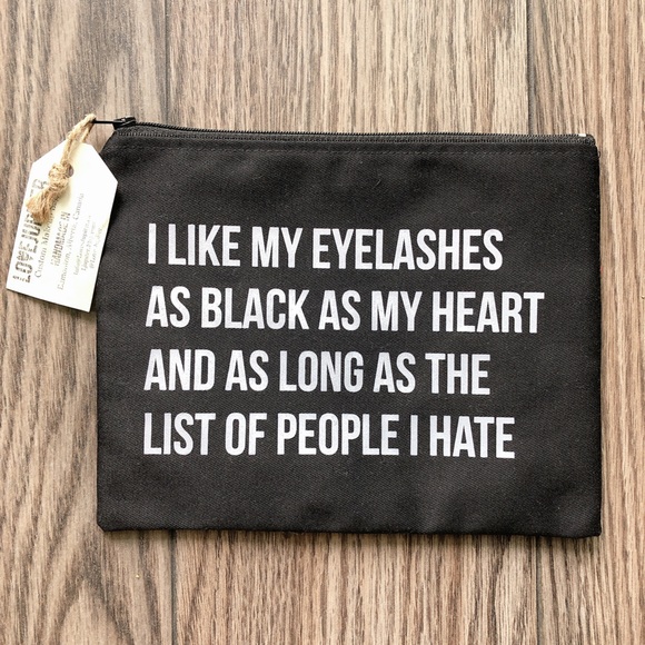 Other - Makeup bag New with tags! Black make up bag case travel pouch